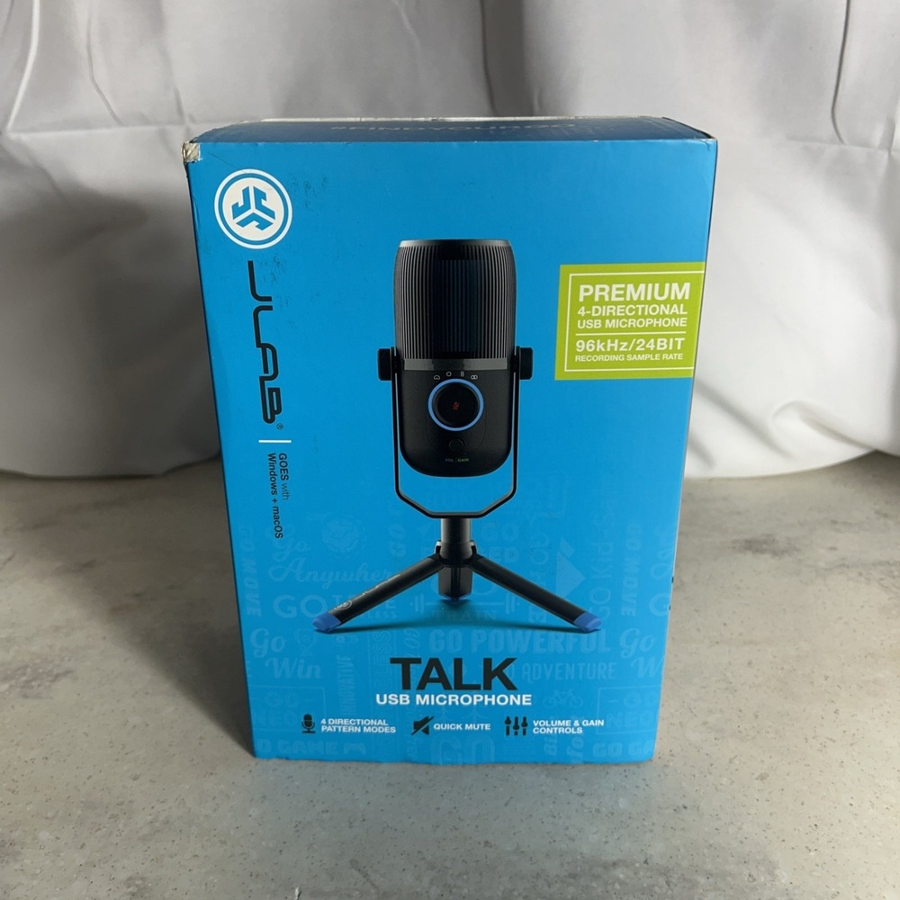 JLab TALK Professional Plug & Play USB Microphone 96kHz/24BIT 4 Directional